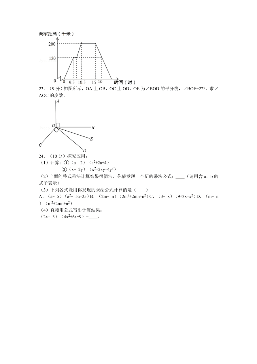 河南省平顶山市宝丰县七年级（下）期中数学试卷