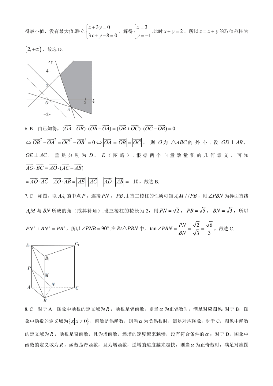 山西省八校2021届高三数学（理）12月联考试题（附答案Word版）