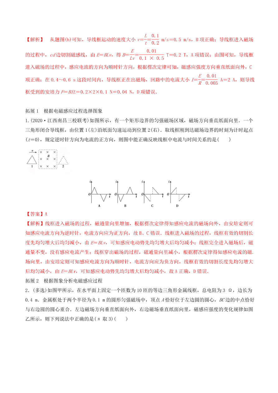 2020-2021年高考物理重点专题讲解及突破11：电磁感应