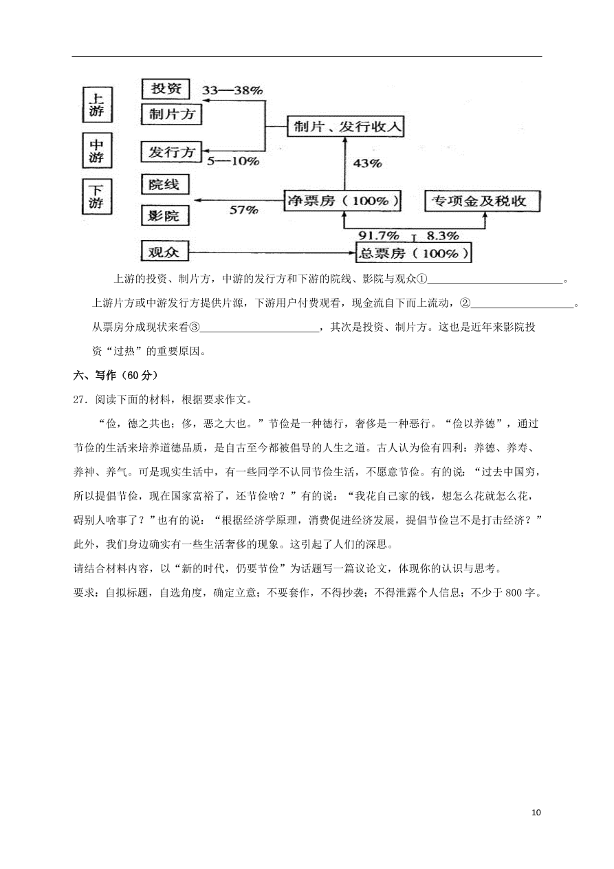 黑龙江省哈尔滨市第六中学2020-2021学年高二语文10月月考试题