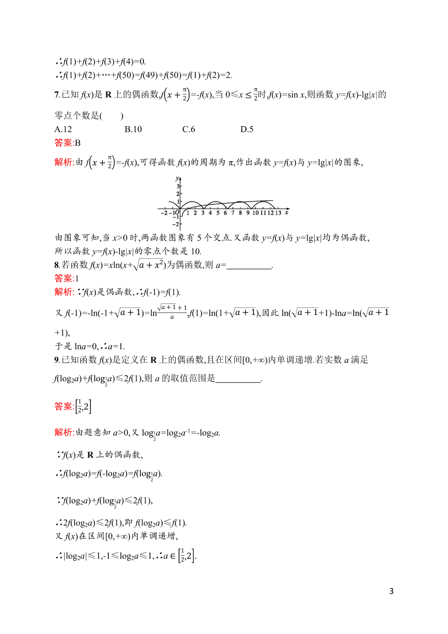 2021届新高考数学（理）二轮复习专题训练5基本初等函数、函数的图象和性质（Word版附解析）