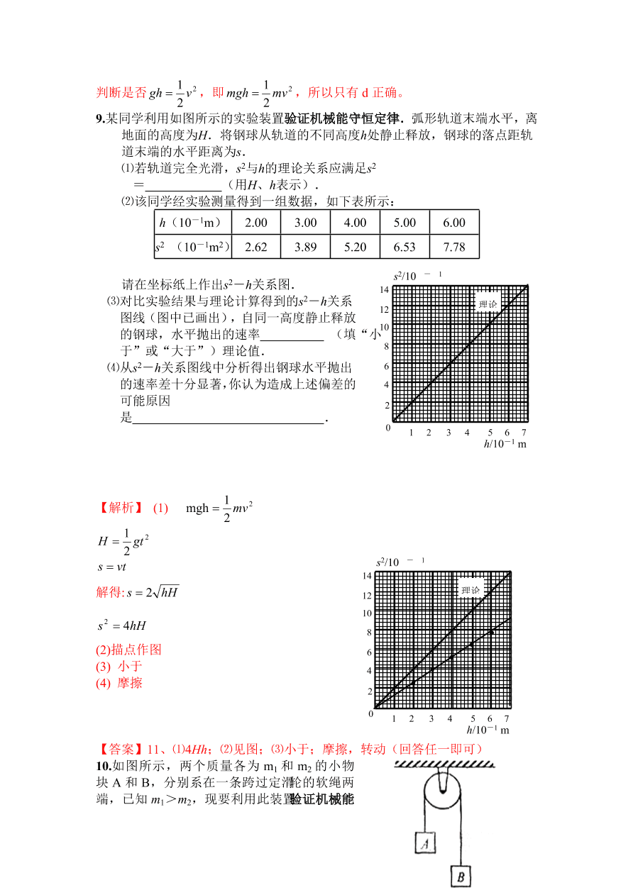 2020-2021年高考物理实验方法：守恒法