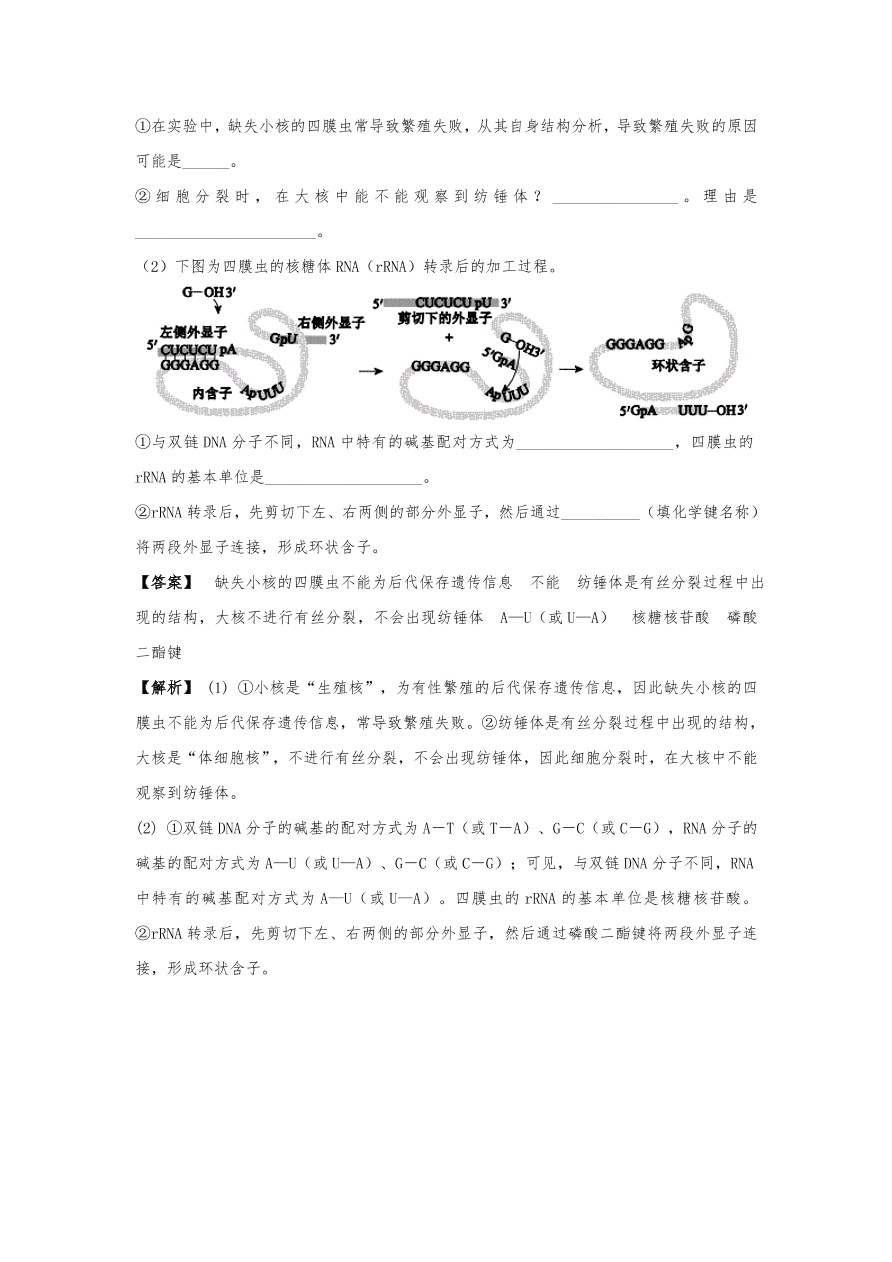 人教版高三生物下册期末考点复习题及解析：细胞中的元素、化合物