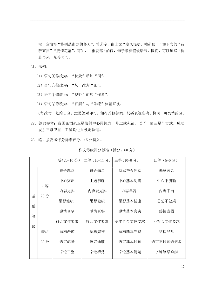 湖北省天门市2020-2021学年高一语文10月月考试题